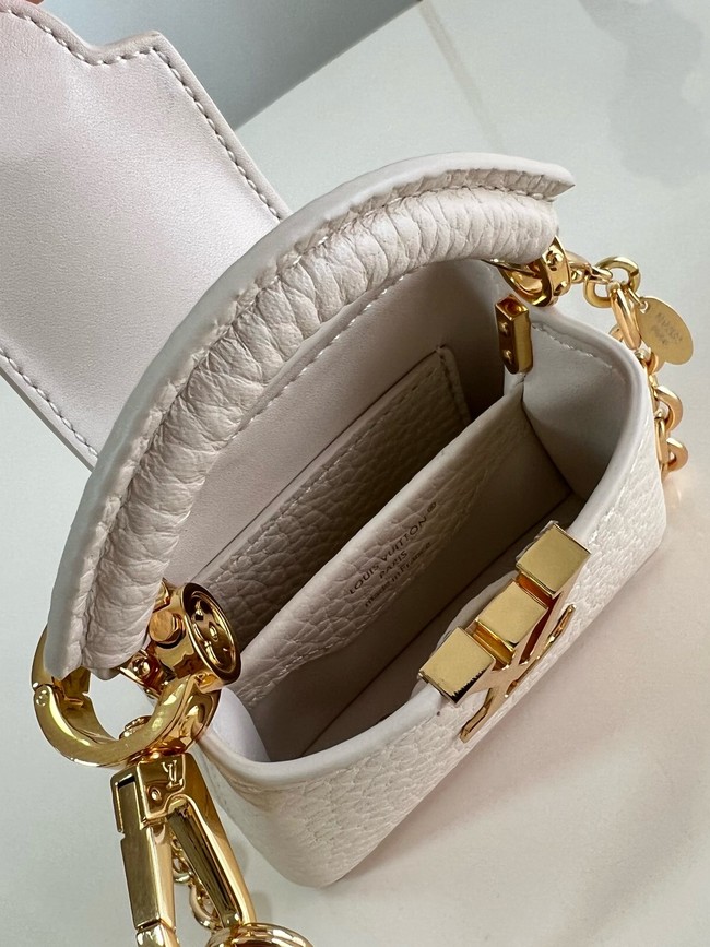 Louis Vuitton Capucines NANO M48865 Cream