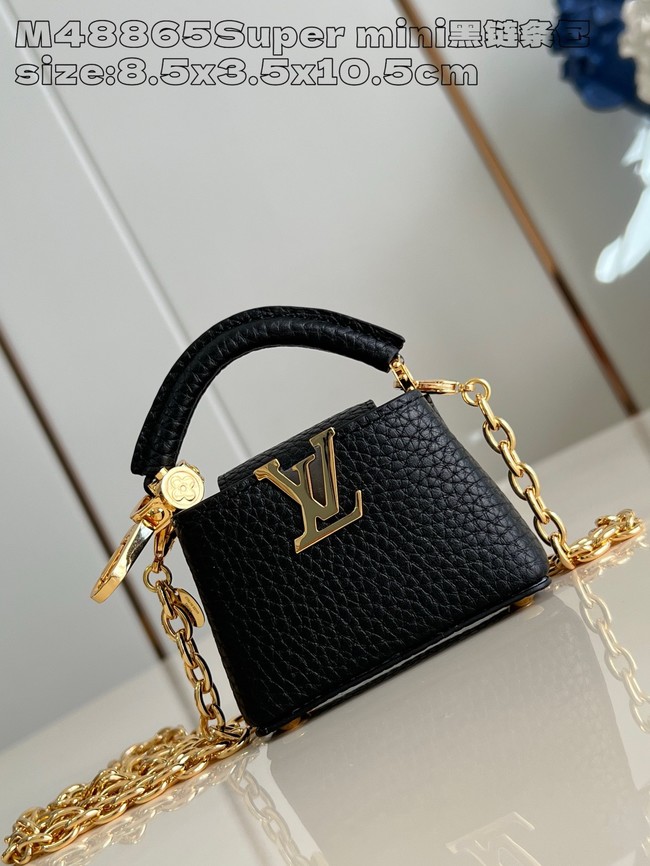 Louis Vuitton Capucines NANO M48865 black