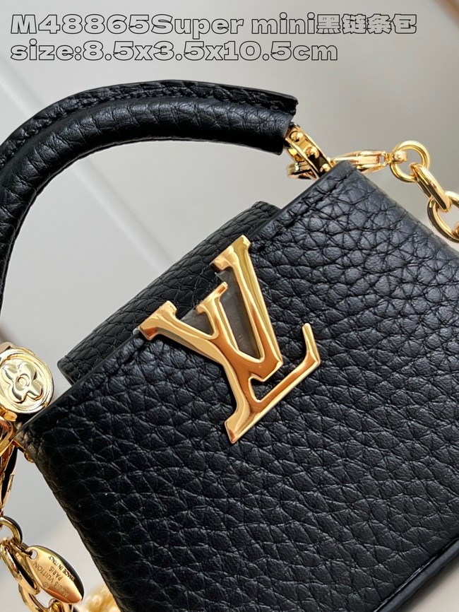 Louis Vuitton Capucines NANO M48865 black