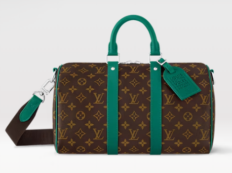 Louis Vuitton Keepall Bandouliere 35 M12765 Borneo Green