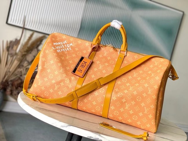 Louis Vuitton 57th Street NYC Keepall Bandouliere 55 EXCLUSIVE M13186 Yellow