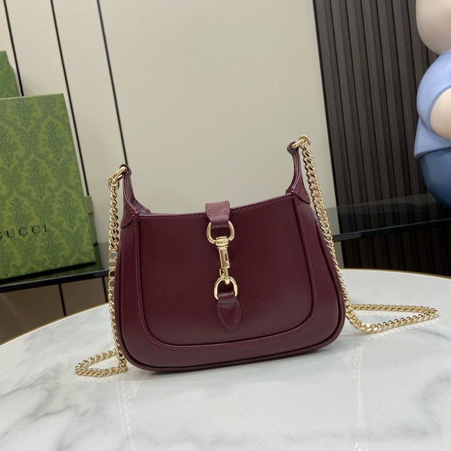 GUCCI JACKIE NOTTE MINI BAG 782889 Rosso Ancora