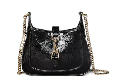 GUCCI JACKIE NOTTE MINI BAG 782889 black patent leather