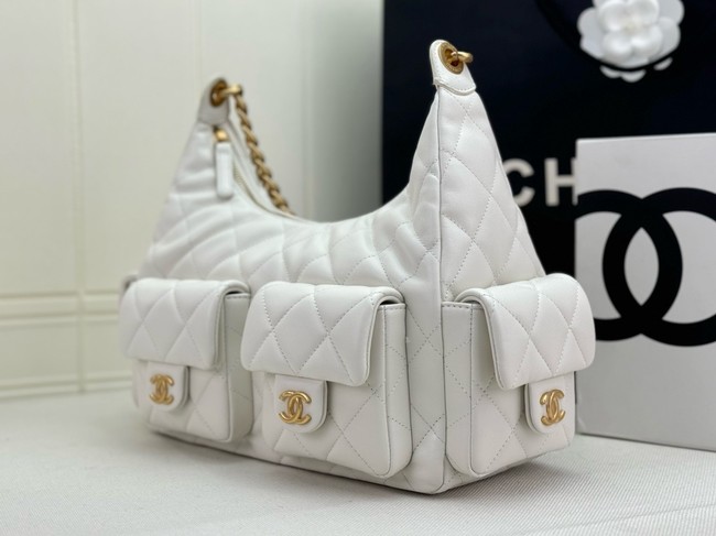 Chanel MAXI HOBO BAG AS5339 WHITE