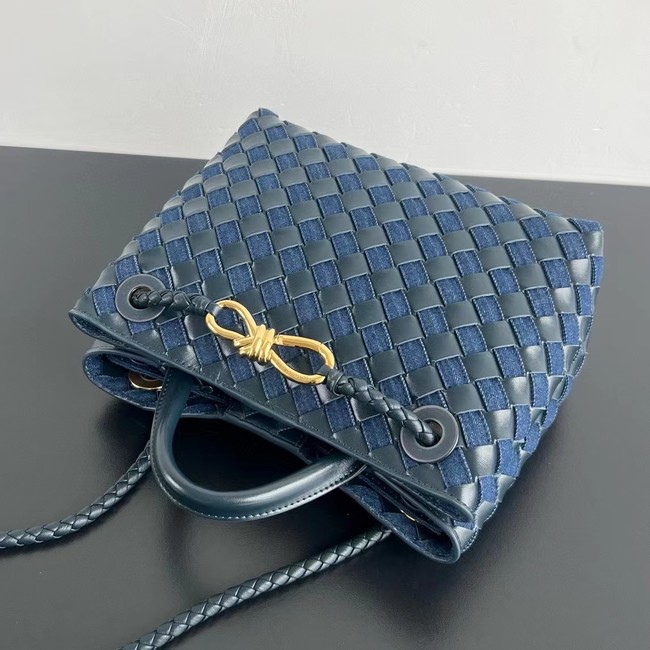 Bottega Veneta Medium Andiamo Bag 743568 Denim&Navy