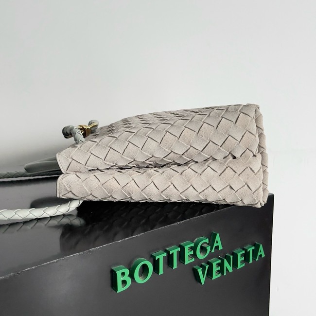 Bottega Veneta Medium Andiamo Suede 766016 gray