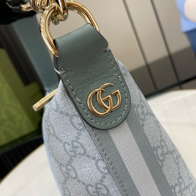 Gucci OPHIDIA SUPER MINI SHOULDER BAG 795170 Dusty blue