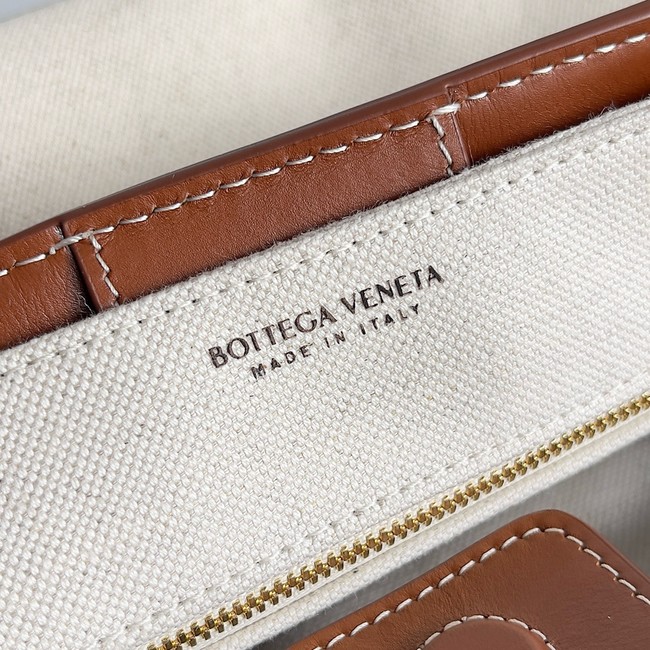 Bottega Veneta Small Andiamo Bag 766014 brown& canvas