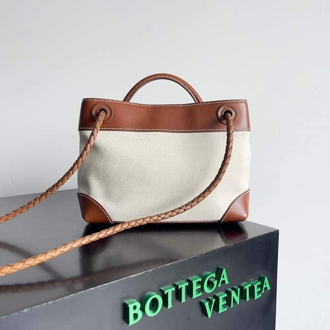 Bottega Veneta Small Andiamo Bag 766014 brown& canvas