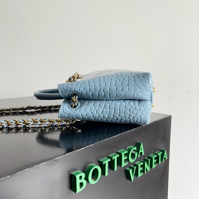 Bottega Veneta Mini Andiamo alligator leather 805232 blue