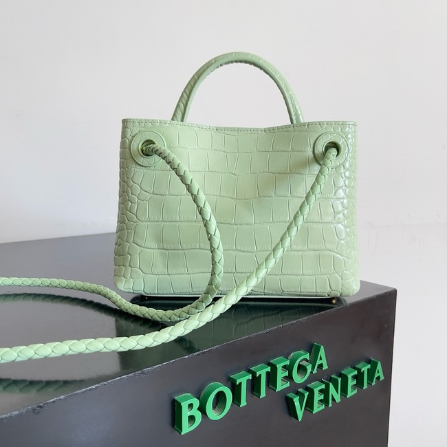 Bottega Veneta Mini Andiamo alligator leather 805232  light green