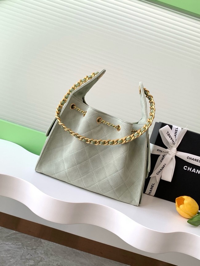 Chanel SUEDE HOBO BAG AS5293 LIGHT GREEN