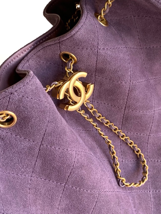 Chanel SUEDE HOBO BAG AS5311 Purple