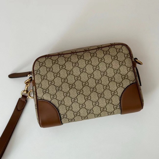 Gucci GG EMBLEM SMALL CROSSBODY BAG 821155 Brown