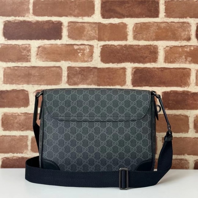 Gucci GG EMBLEM MEDIUM CROSSBODY BAG 821154 black