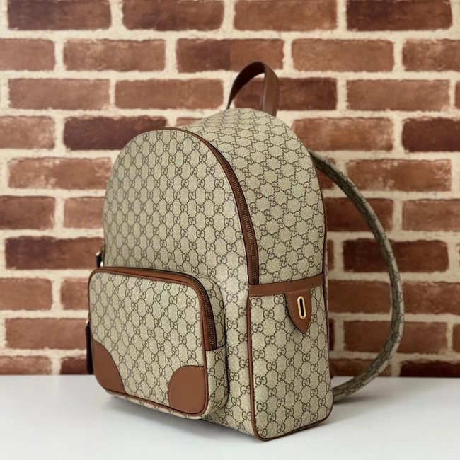 Gucci GG EMBLEM MEDIUM BACKPACK 821159 brown