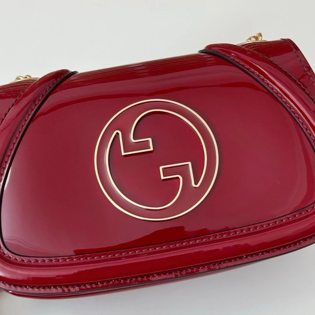 GUCCI BLONDIE MINI SHOULDER BAG 815711 Rosso Ancora red