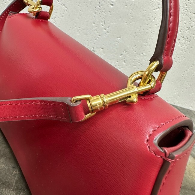 CELINE TEEN CELINE LOLA IN SHINY CALFSKIN 119533 red