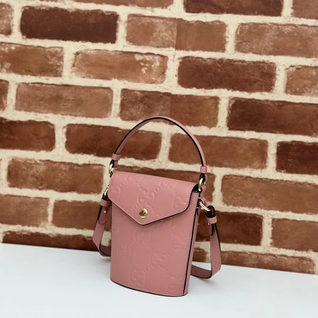 Gucci GG SUPER MINI SHOULDER BAG 772795 pink