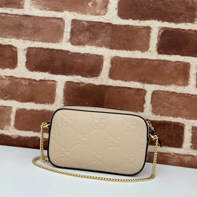 Gucci GG SUPER MINI SHOULDER BAG 781554 Cream