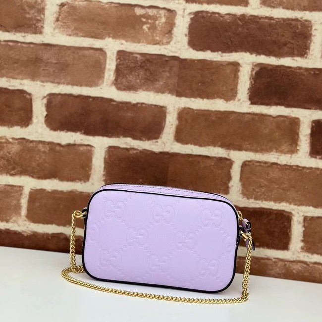 Gucci GG SUPER MINI SHOULDER BAG 781554 Purple