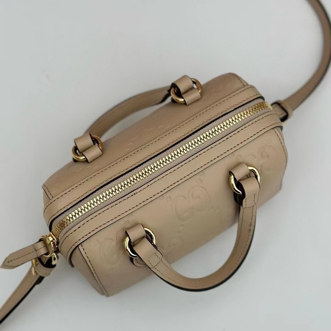 Gucci GG SUPER MINI TOP HANDLE BAG 790130 Light beige