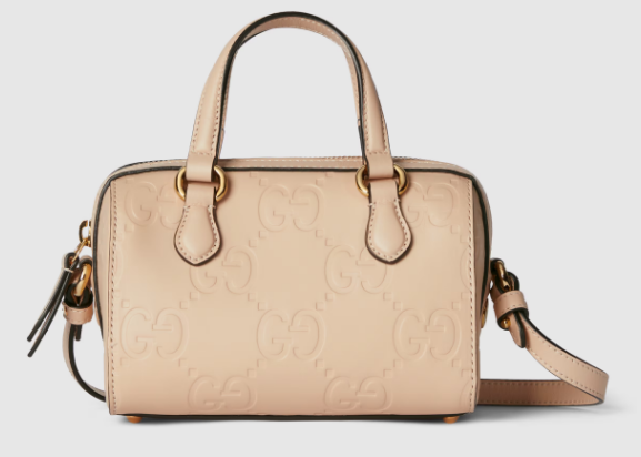 Gucci GG SUPER MINI TOP HANDLE BAG 790130 Light beige