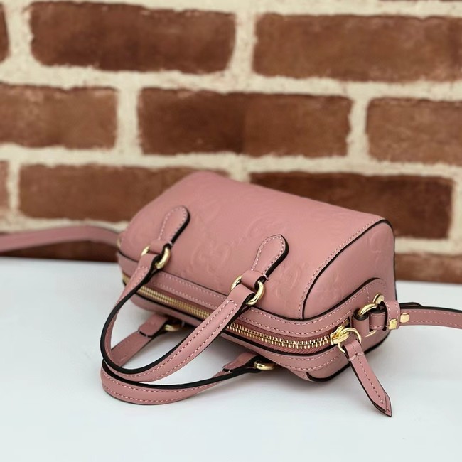 Gucci GG SUPER MINI TOP HANDLE BAG 790130 Rose beige