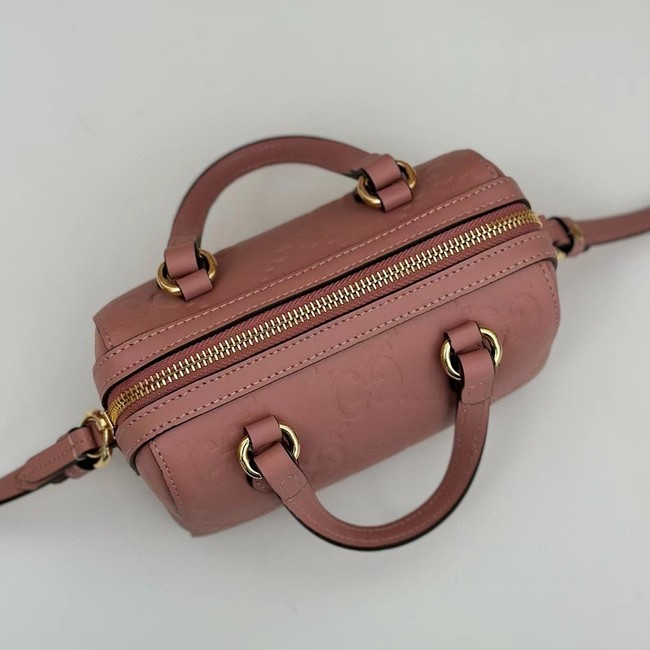 Gucci GG SUPER MINI TOP HANDLE BAG 790130 Rose beige