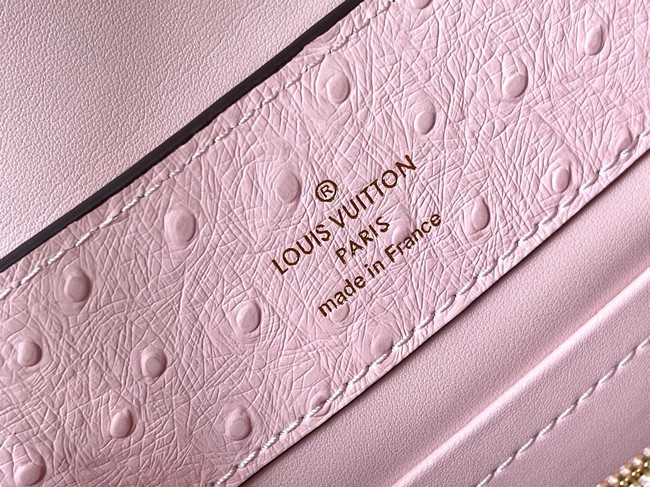 Louis Vuitton Ostrich Capucines BB M12345 pink