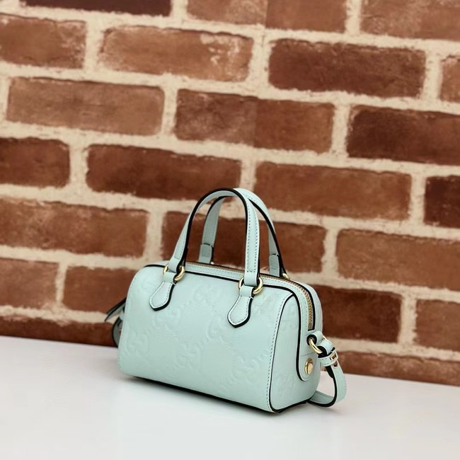 Gucci GG SUPER MINI TOP HANDLE BAG 790130 Light green