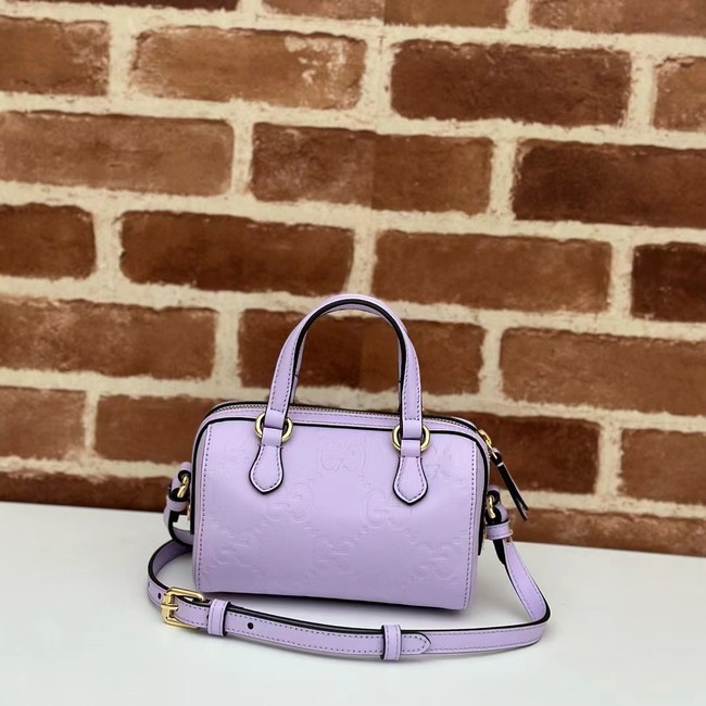 Gucci GG SUPER MINI TOP HANDLE BAG 790130 Purple