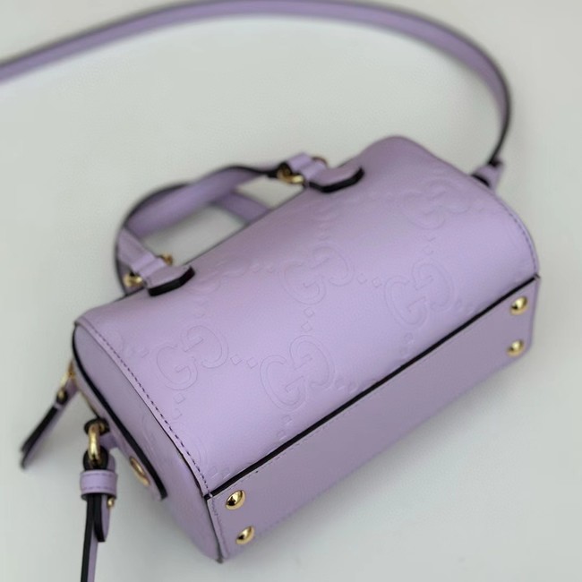 Gucci GG SUPER MINI TOP HANDLE BAG 790130 Purple