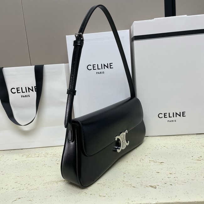 Celine MEDIUM CELINE LOLA BAG IN SHINY CALFSKIN 115533 BLBLACK