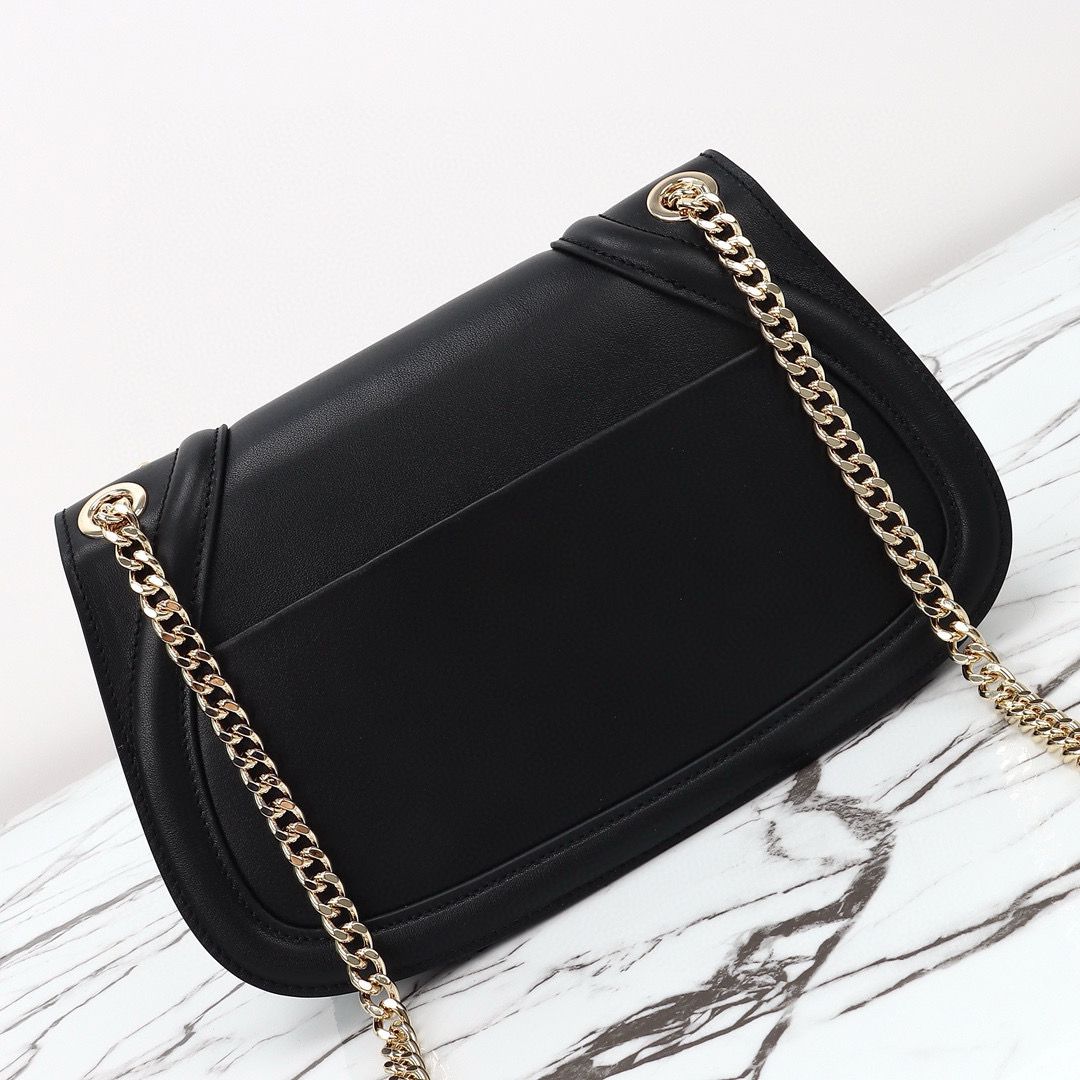 GUCCI BLONDIE SMALL SHOULDER Original Leather Bag 815715 black