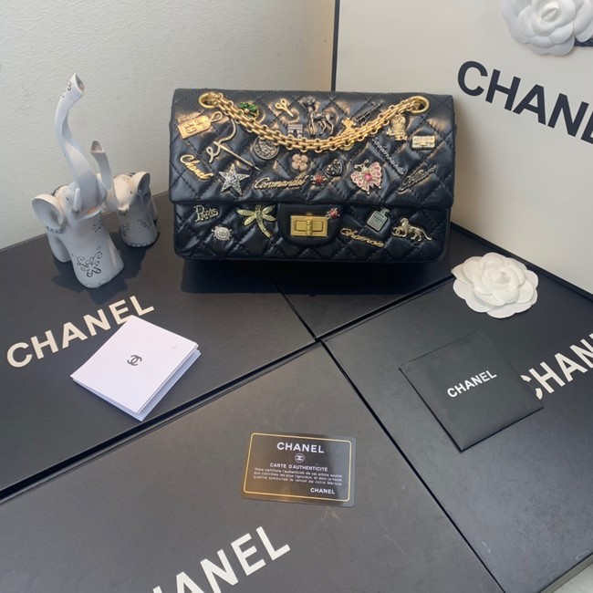 Chanel CLASSIC 11.12 HANDBAG AS1112 BLACK