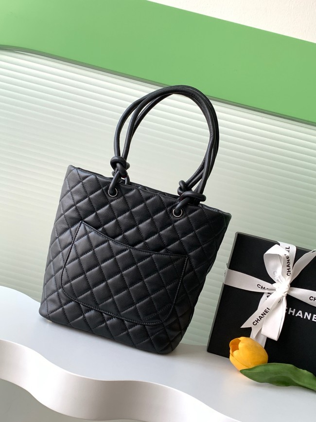 Chanel Sheepskin Shoulder Bag AS6336 black&black