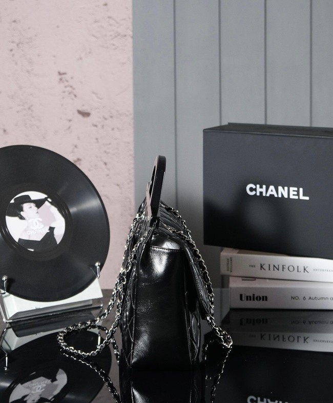 Chanel Sheepskin Tote Bag AS8021 black