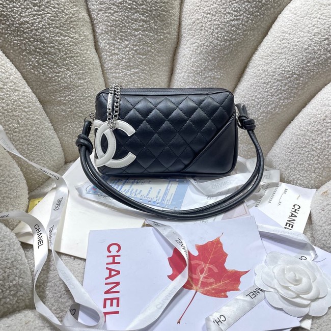 Chanel TOP HANDLE BAG AS8015 black&white