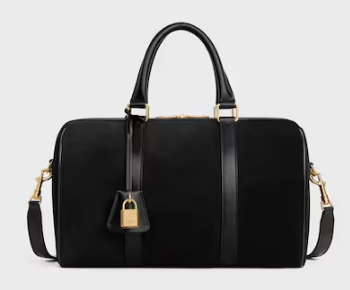 Celine BOSTON IN SUEDE CALFSKIN 119573 black