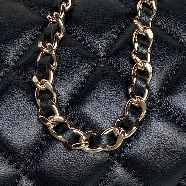 CHANEL CLUTCH WITH CHAIN AP4474 BLACK