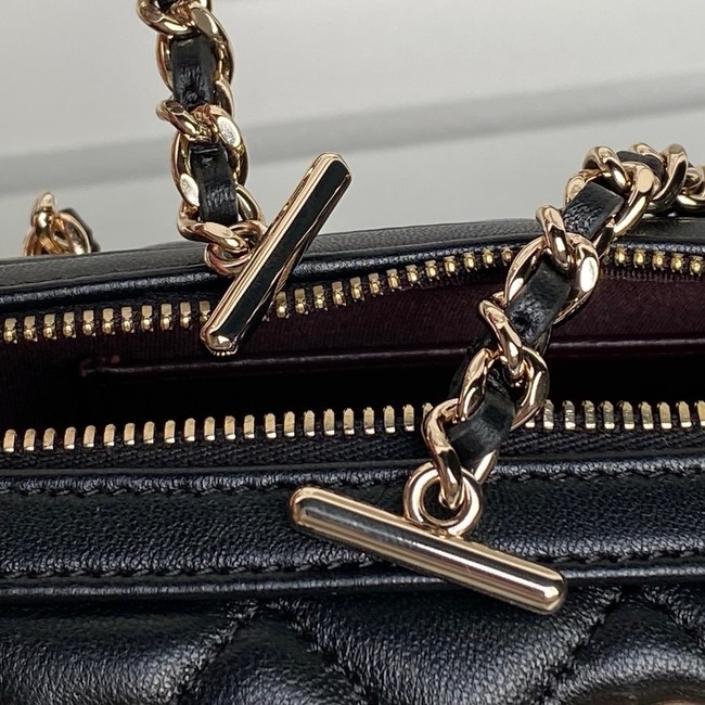 CHANEL CLUTCH WITH CHAIN AP4474 BLACK