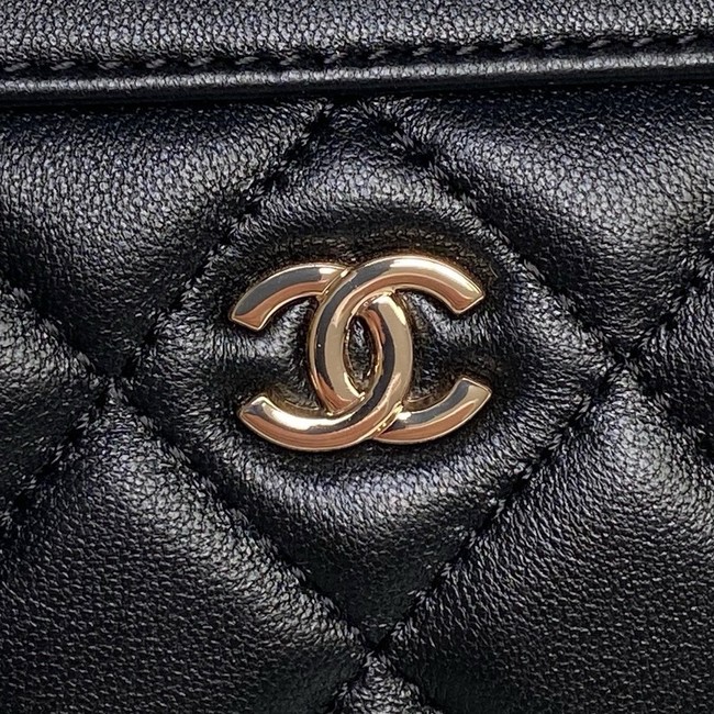 CHANEL CLUTCH WITH CHAIN AP4474 BLACK