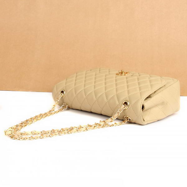 Chanel Jumbo Bags 1119 Apricot Leather Golden Hardware