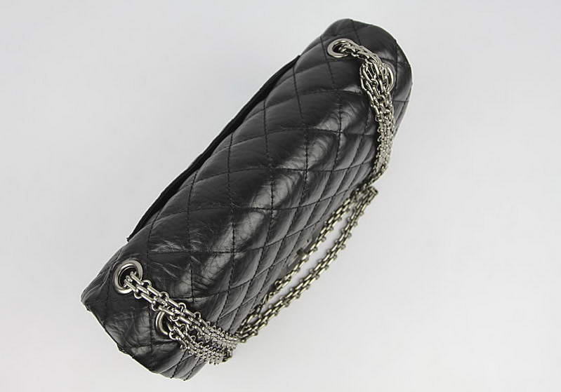 Chanel Classic Flap Bag A37587 Original Leather Black Silver