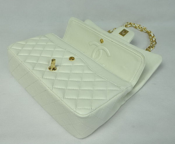 Chanel Classic Flap Bag 1112 Beige Leather Golden Hardware