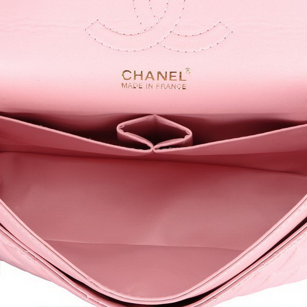 Chanel 2.55 Classic Series Flap Bag Pink Leather 1112 