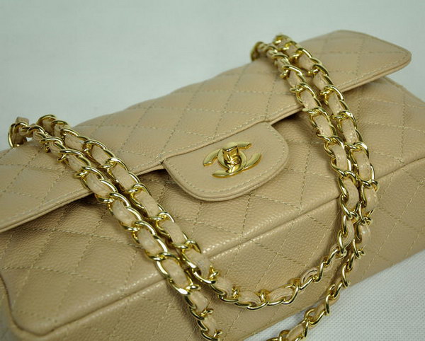 Chanel 2.55 Quilted Flap Bag 1112 Apricot with Gold Hardware