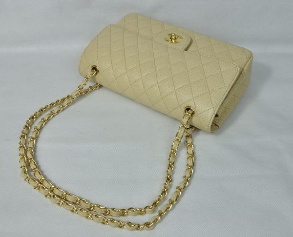 Chanel 2.55 Quilted Flap Bag 1112 Beige with Gold Hardware