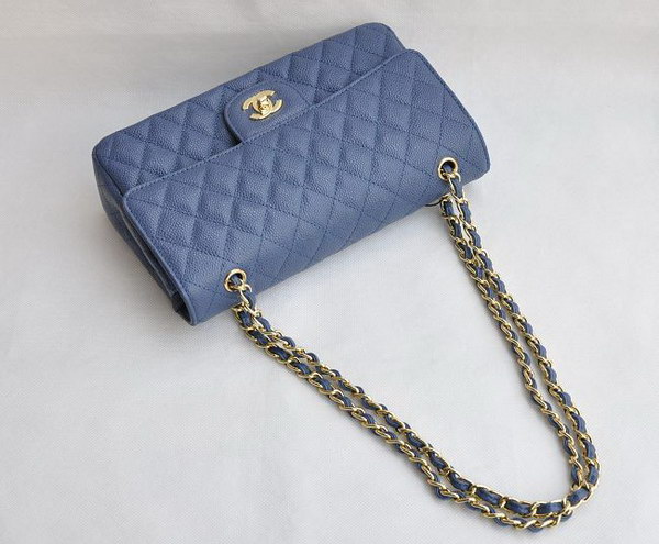 Chanel 2.55 Quilted Flap Bag 1112 Light Blue with Gold Hardware